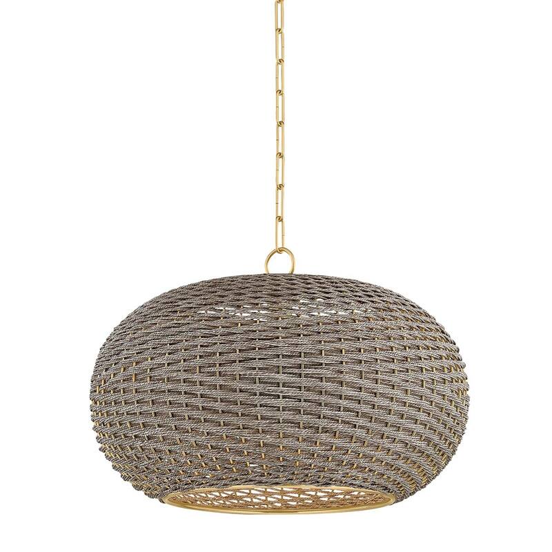 Hudson Valley Lighting 5525 Penarth 24" Wide Pendant with Woven