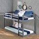 preview thumbnail 6 of 5, Twin Loft Bed with Ladder & Safety Guaranteed, Grey