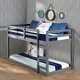 preview thumbnail 4 of 12, Wood Twin Loft Bed with Built-in Ladder and Safety Guardrail for Bedroom For Home