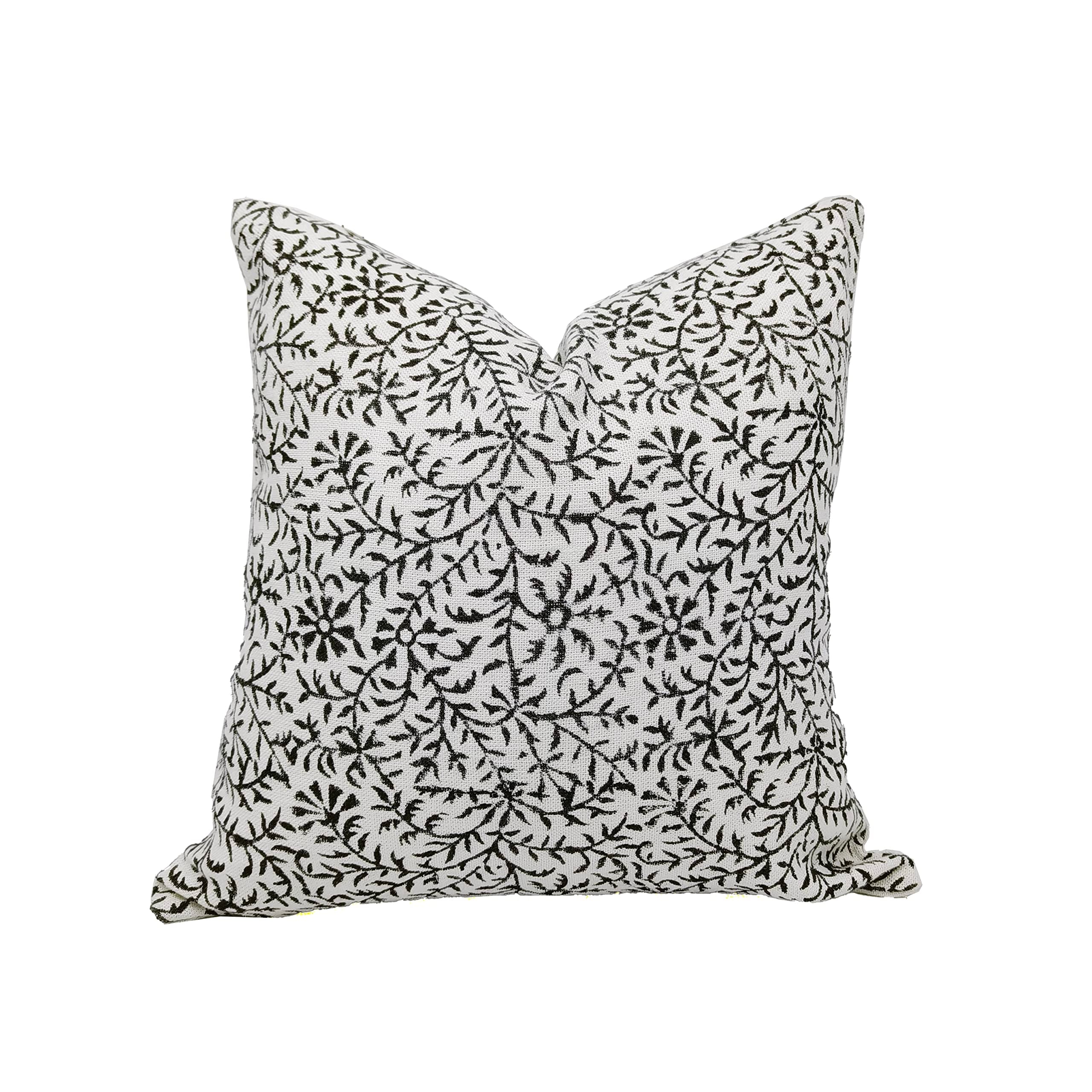 Fabdivine Bohemian Linen Hidden Zipper Accent Pillow Cover Sofa, Junglee Ghass