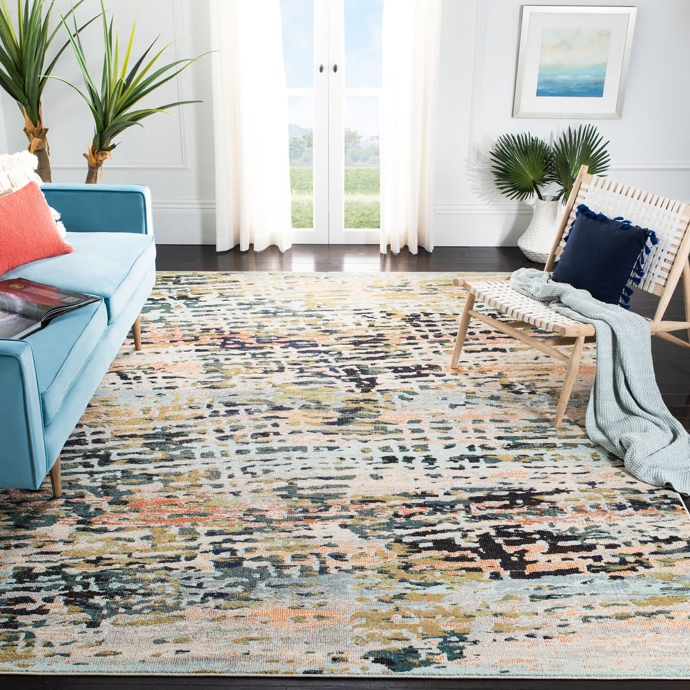 SAFAVIEH Madison Erlinda Vintage Boho Abstract Rug