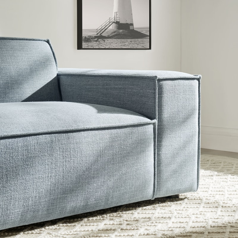 Restore Performance Fabric Upholstered Right-Facing Modular Lounge Chair