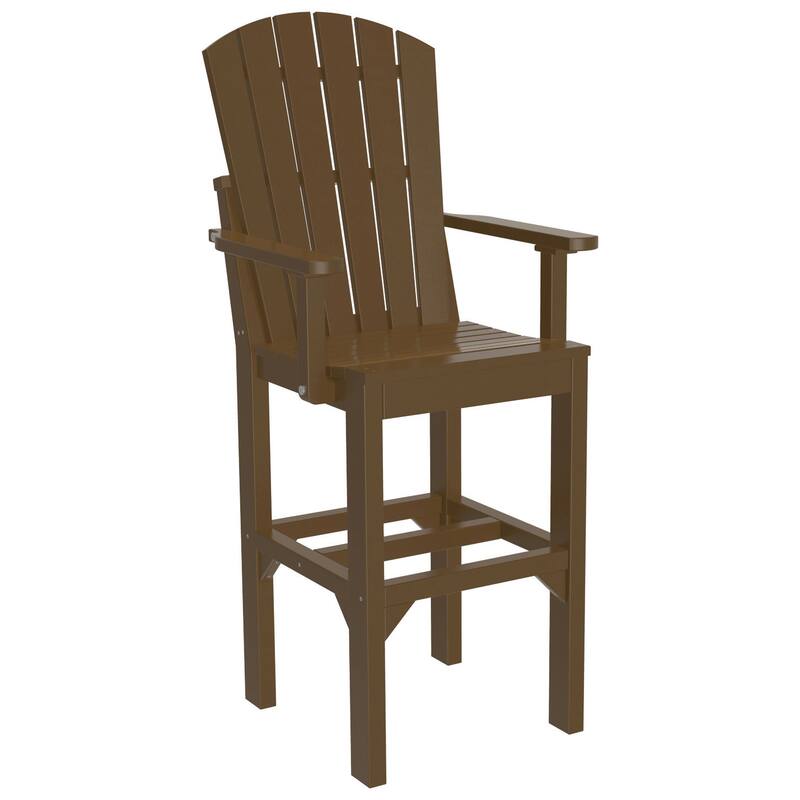 Set of 4 Poly Lumber Adirondack Dining Chairs