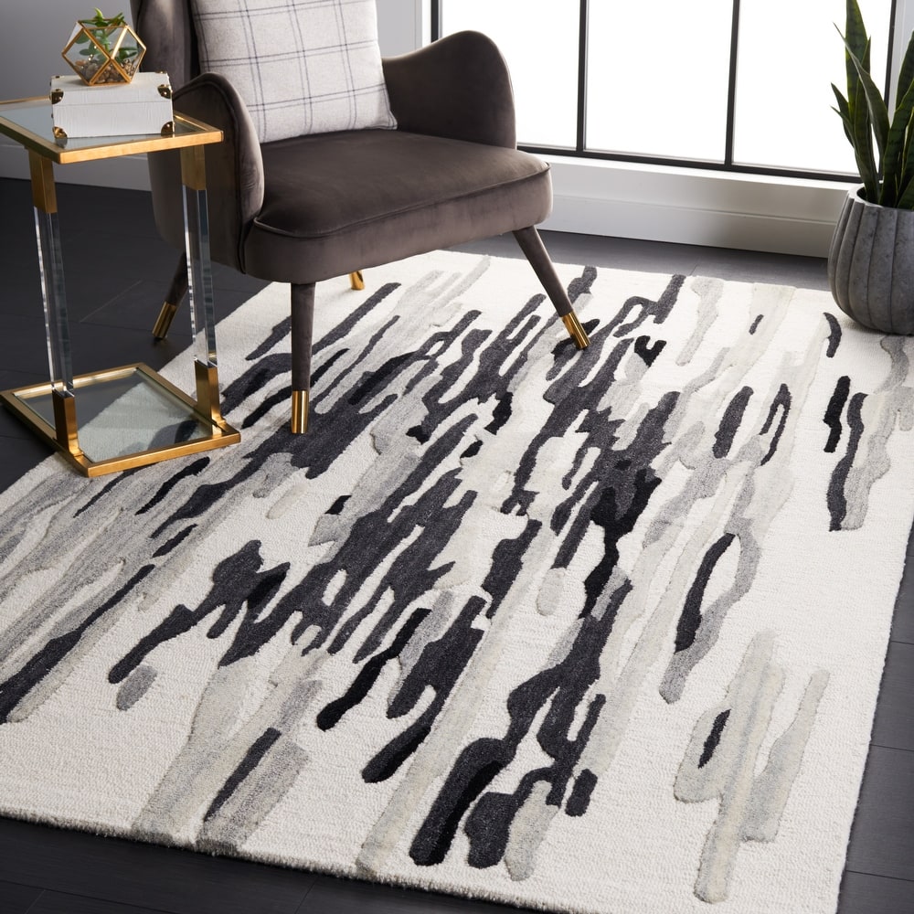 SAFAVIEH Handmade Rodeo Drive Jaelyn Mid-Century Modern Wool Rug