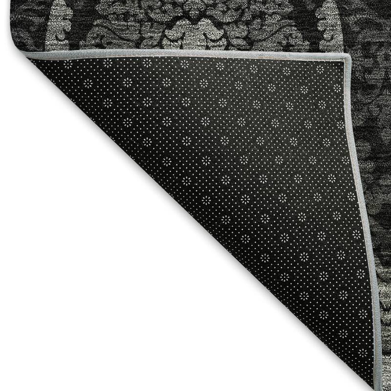 Premium Washable Super Soft Damask Glam Mayfield Rug