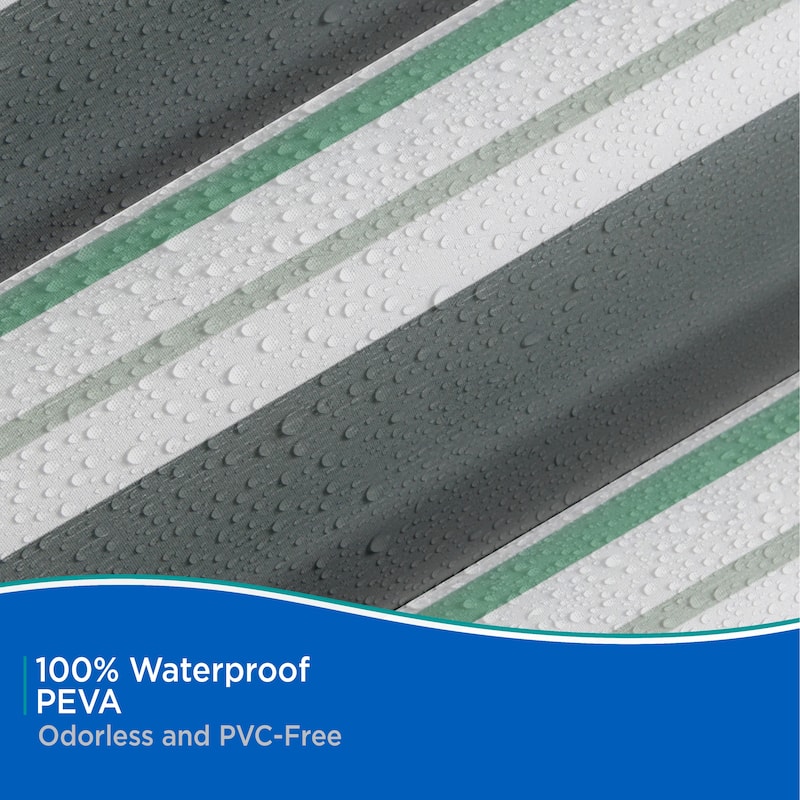 Kenney Medium Weight Decorative PEVA Shower Curtain Liner, 70" W x 72" H