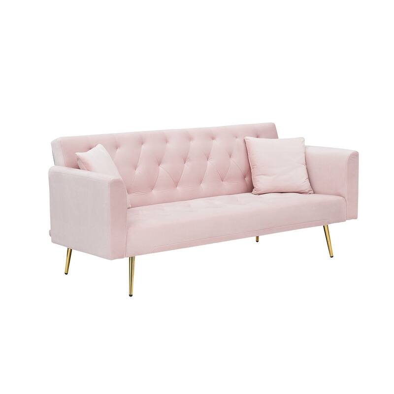 71" Convertible Double Folding Living Room Sofa Bed