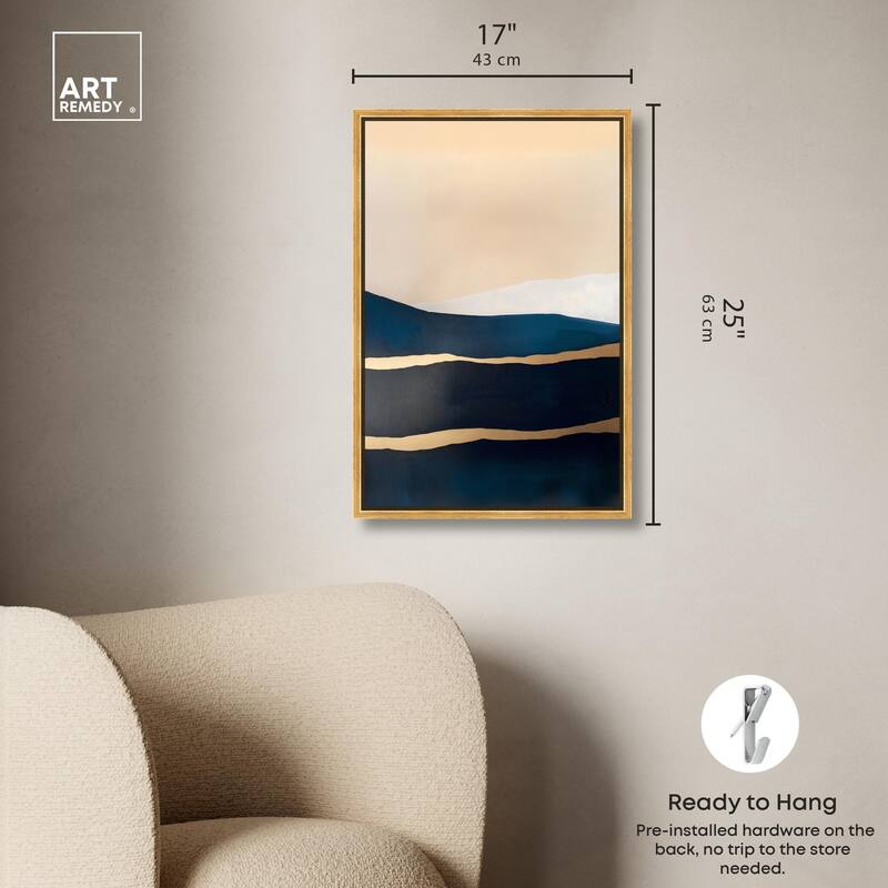 Golden Seam II Canvas by Art Remedy