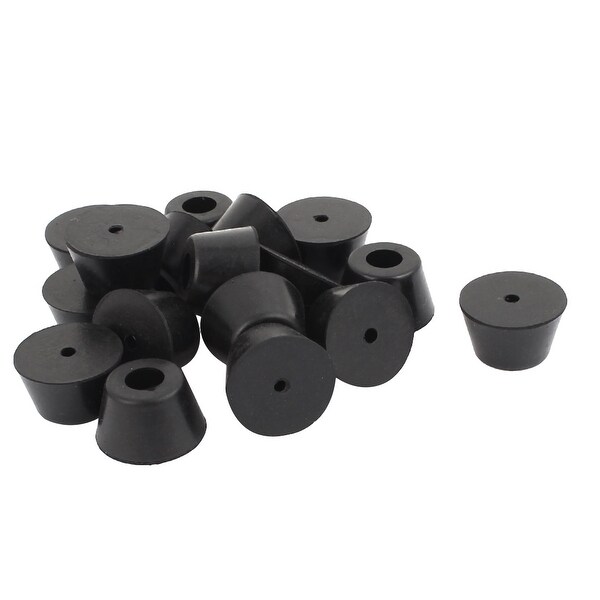 17pcs 10mm Dia Hole Rubber Cover Furniture Chair Feet End Leg Tips