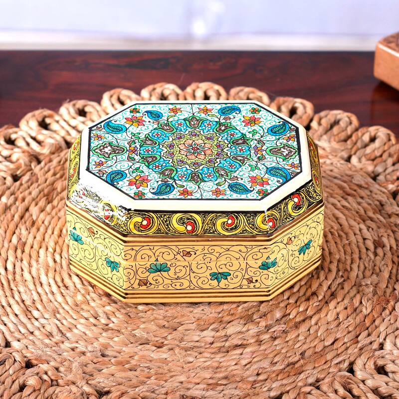 Novica Handmade Persian Garden Decorative Wood Box