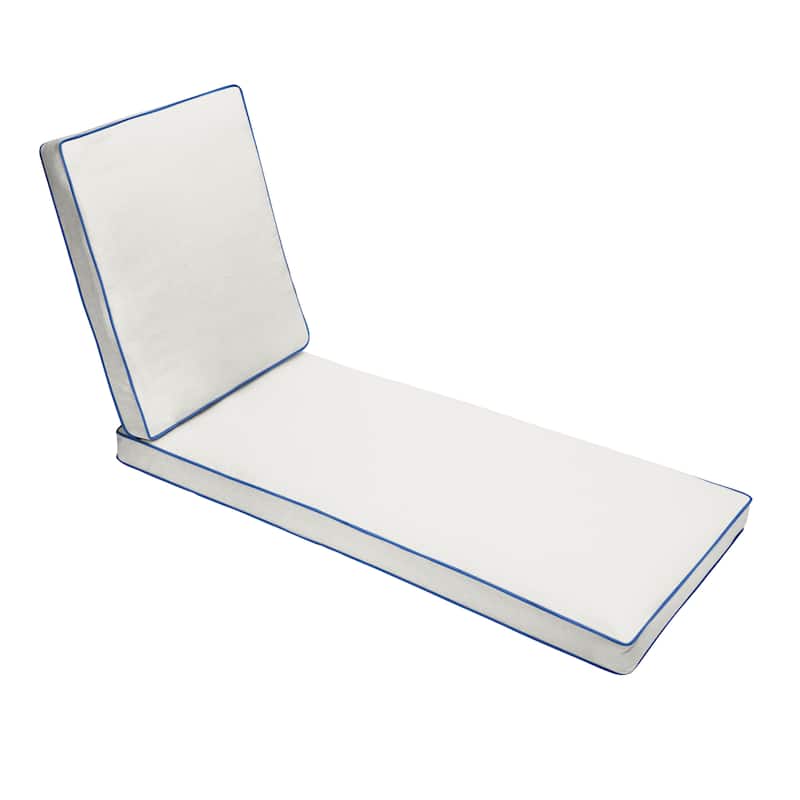 Sunbrella Hinged Chaise Cushion - 24"W x 73"L x 3"H
