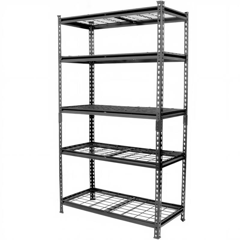 5-Tier Storage Shelves, Heavy-Duty Garage Shelving, Adjustable Shelving Unit, Steel Shelf, 250 lb Load,36"W x 18"D x 72"H