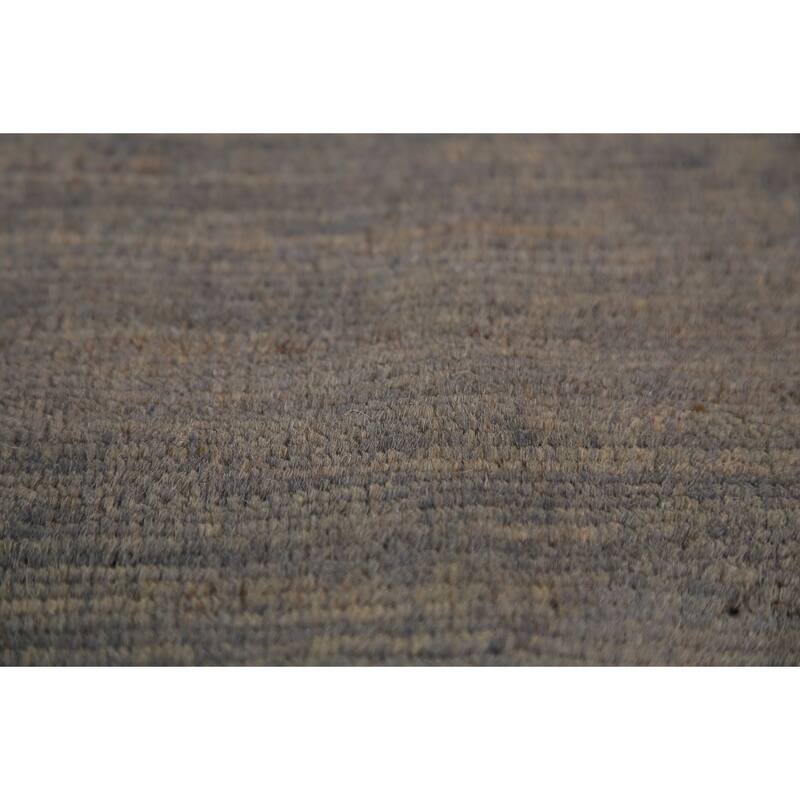 Modern Gray Gabbeh Oriental Area Rug Handmade Wool Carpet - 5'4" x 7'8"