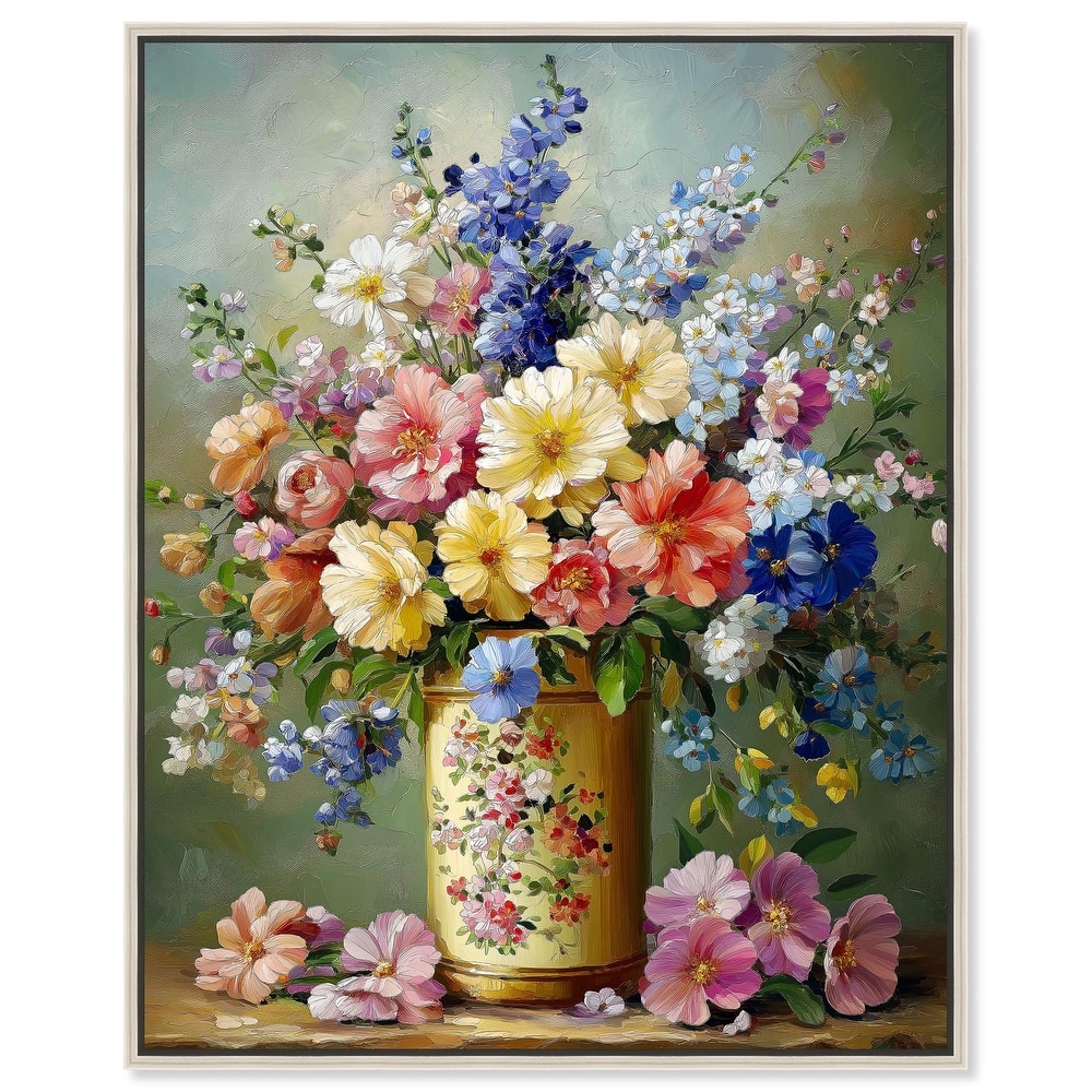 Chromatic Corolla Canvas by Art Remedy