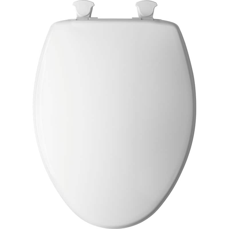 Bemis 7300EC Elongated Plastic Closed-Front Toilet Seat with Easy