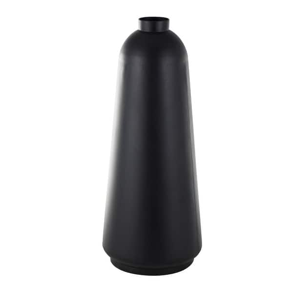 Black Metal Vase with Narrow Opening - Bed Bath & Beyond