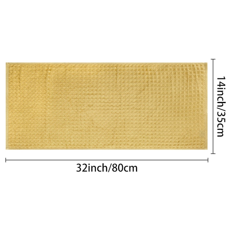 100% Cotton Home Soft Highly Absorbent Hand Towels 14 x 32 Inches, Waffle Weave Towel Sets