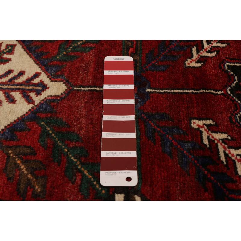ECARPETGALLERY Hand-knotted Anadol Red Wool Rug - 3'6 x 9'2