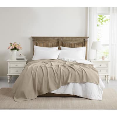 The Farmhouse by Rachel Ashwell Cotton Waffle Blanket and Throw