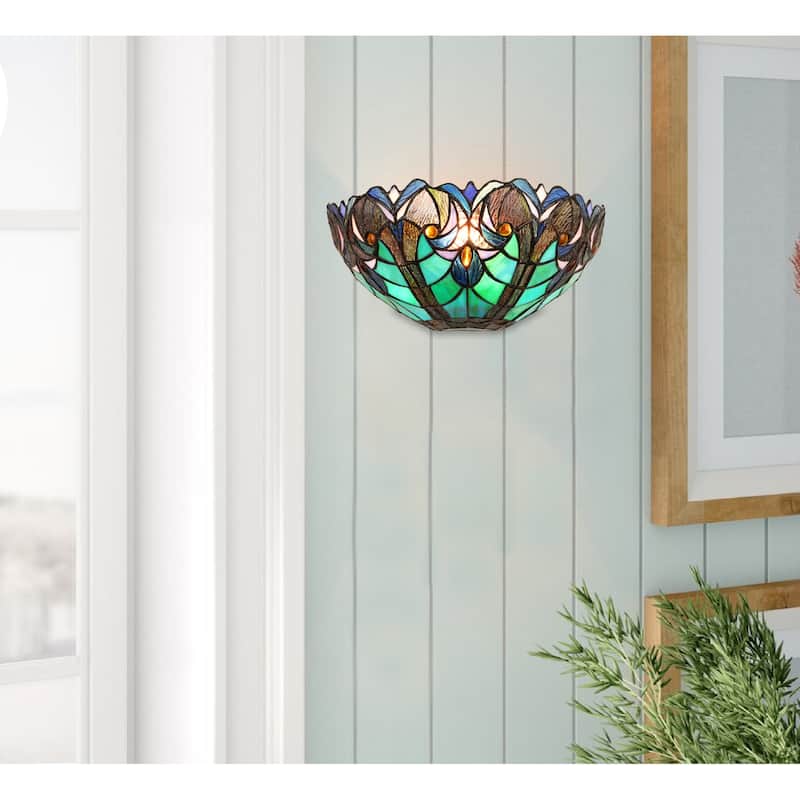 Tiffany Design, Victorian Style 1-Light Wall Sconse