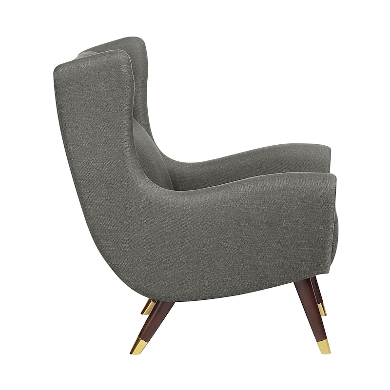 Edmund Textured Fabric Accent Chair