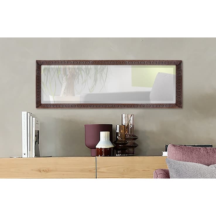 Allan Andrews Bronze Rectangular Full Length Dressing Mirror with Hand Crafted Metal Frame - 12W X 36H X 1.1/2T