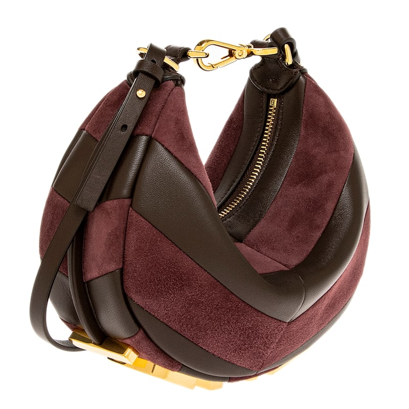 Fendi Fendigraphy Mini Bag in Leather and Suede