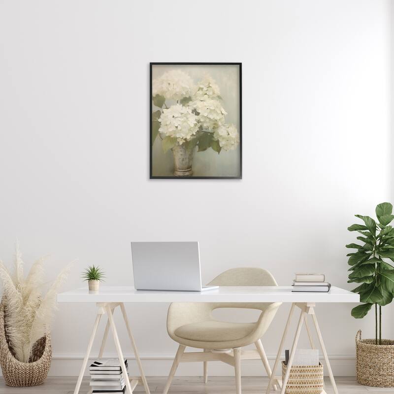 Stupell Faded Country Hydrangeas Framed Giclee Art Design By Arlington Prints