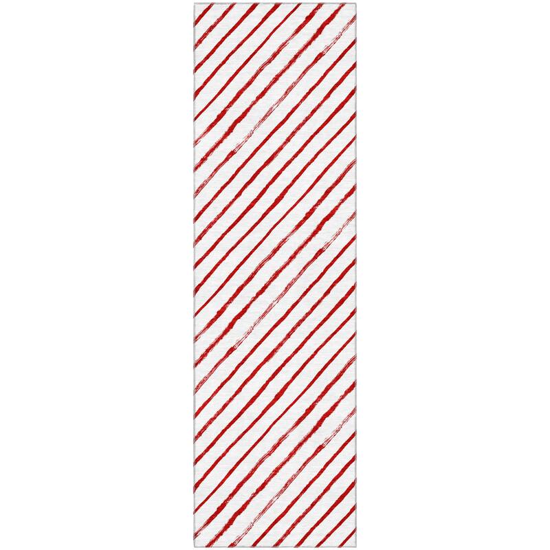 Premium Washable Super Soft Angle Stripe Mayfield Rug
