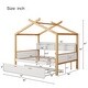 preview thumbnail 21 of 22, House-shaped Bed Frame for Bedroom Kids Boys Girls Daybed with Side Bookcase, Available with Trundle Bed or Storage Drawers