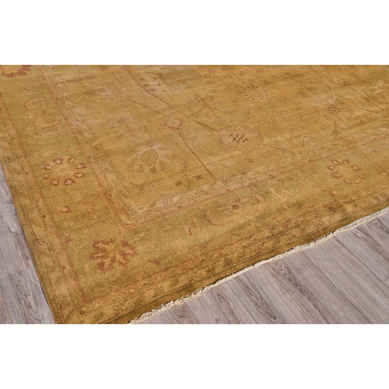 EXQUISITE RUGS ONE-OF-A-KIND Rare Agra Hand Knotted Camel Rug - 11'9"x14'4"