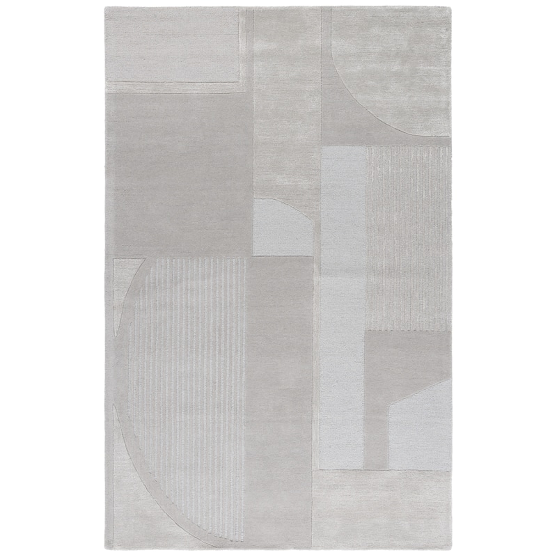 SAFAVIEH Handmade Fifth Avenue Rukhsana Mid-Century Modern New Zealand - 6' x 6' Square - Grey