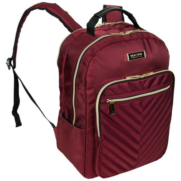 quilted laptop backpack