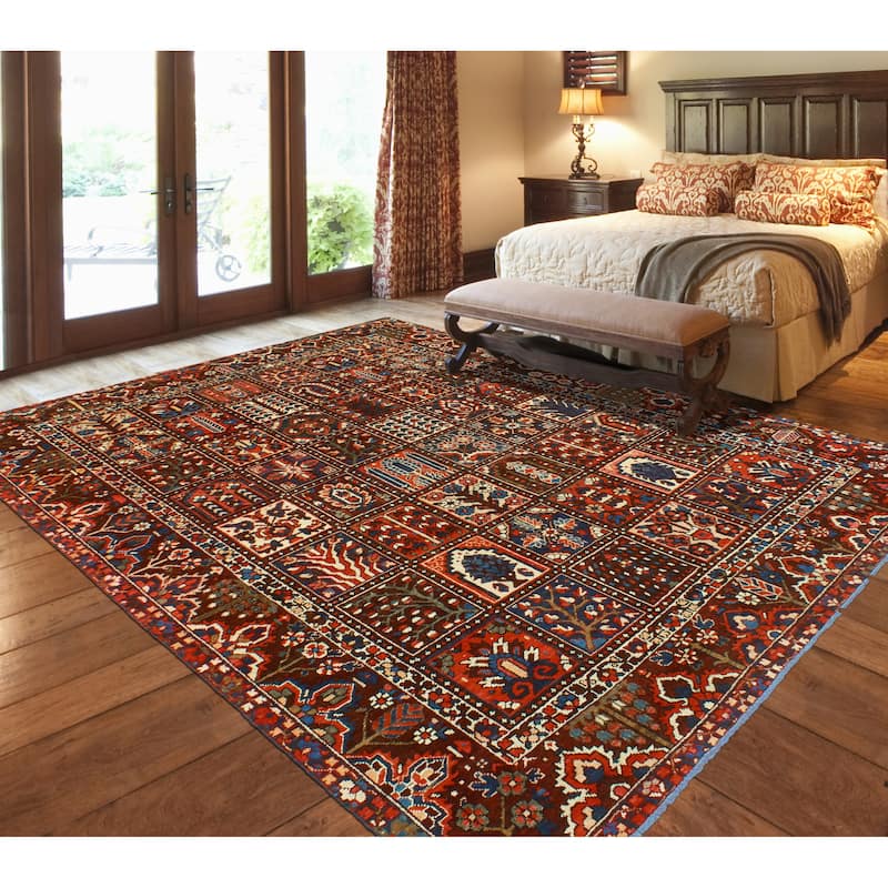 Vintage Distressed Misael Eggplant/Navy Rug - 9'1" x 11'2"