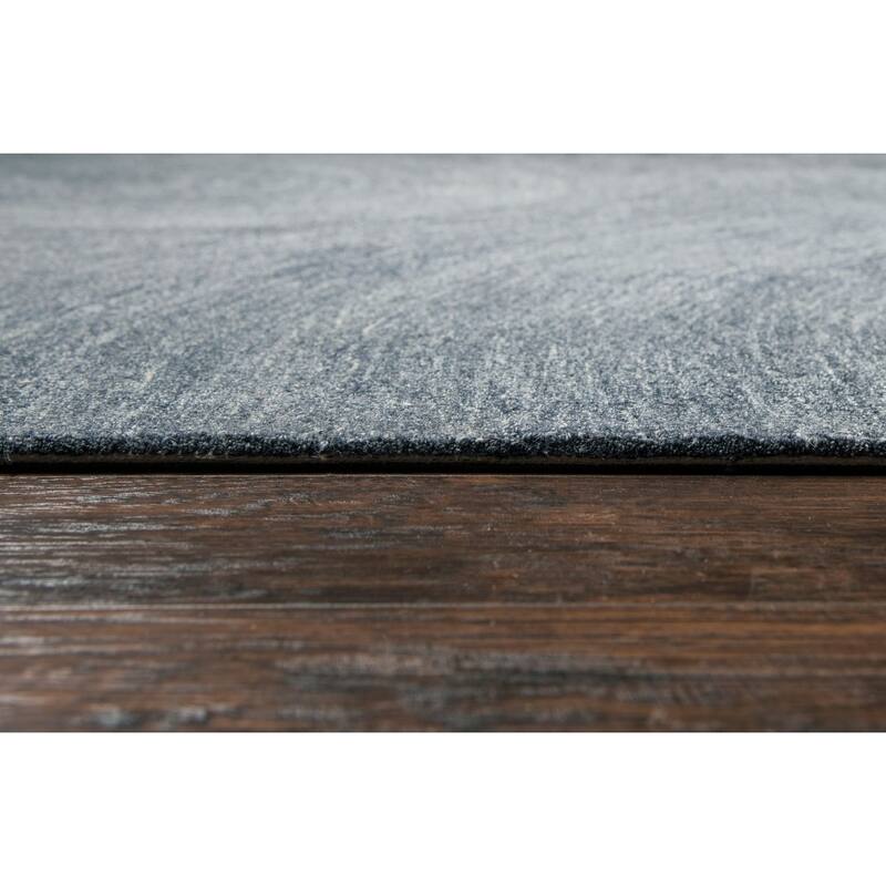 Alora Decor London Grey Swirl Hand-tufted Wool Rug