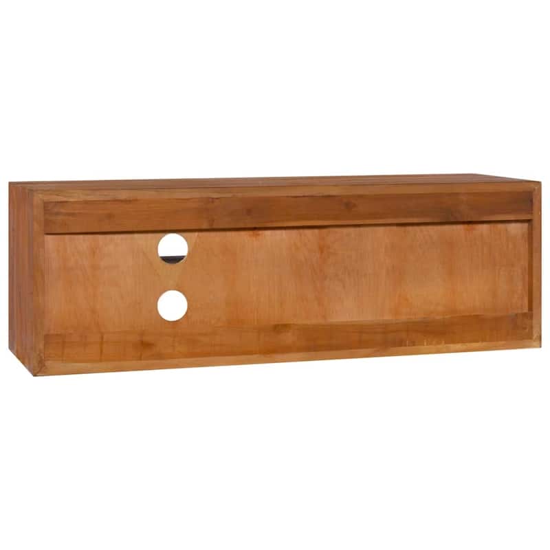 vidaXL Wall-mounted TV Stand 35.4"x11.8"x11.8" Solid Wood Teak