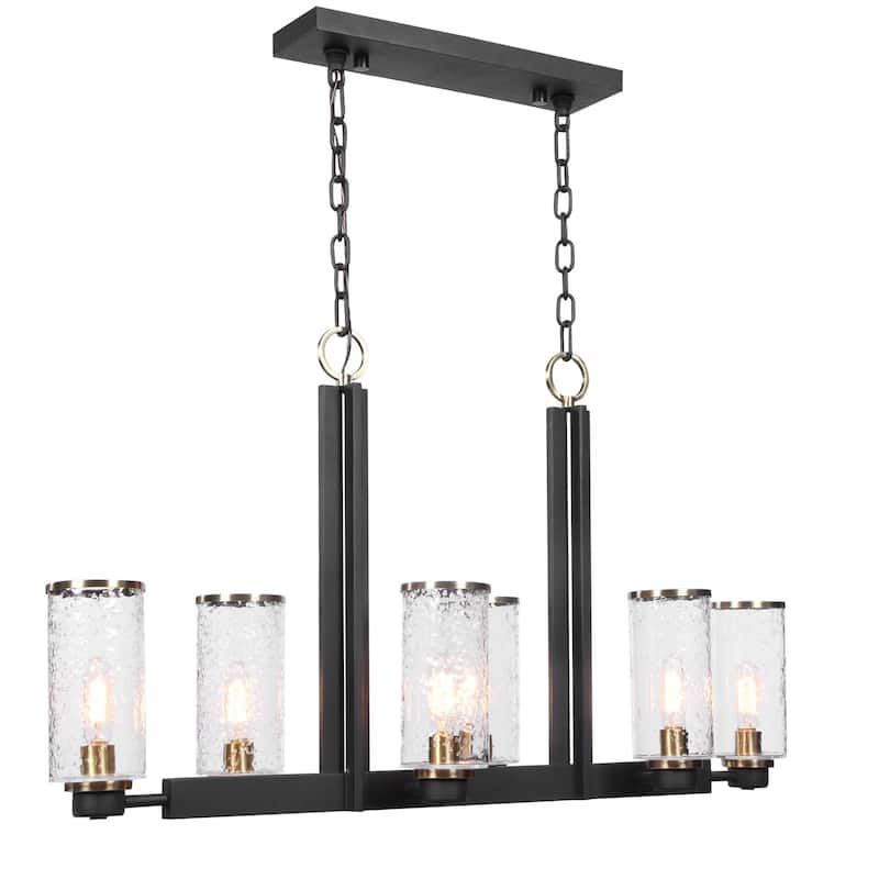 Uttermost 21333 Jarsdel 6 Light 45" Wide Linear Chandelier