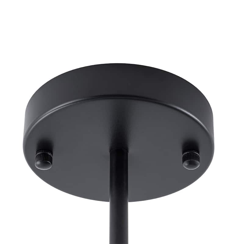 Modern Living Room 6-Light Radial Matte Glass Globe Semi-flush Mount - 38.6 in