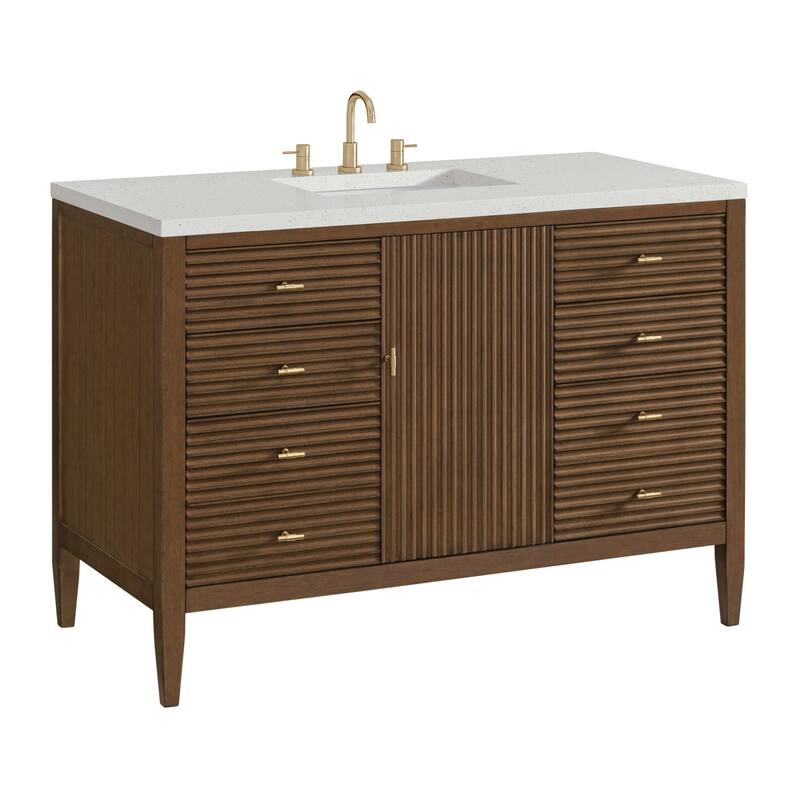 James Martin Vanities 485-V48-3LDL Myrrin 48" Single Basin Wood Vanity
