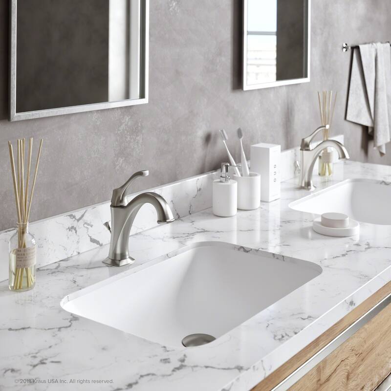 Kraus Pack of (2) Arlo 1.2 GPM Single Hole Bathroom Faucet with Pop-Up