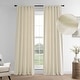 preview thumbnail 1 of 88, Exclusive Fabrics French Linen Room Darkening Curtains Panel - Elegant luxurious Drapes (1 Panel) 50 X 108 - Ancient Ivory