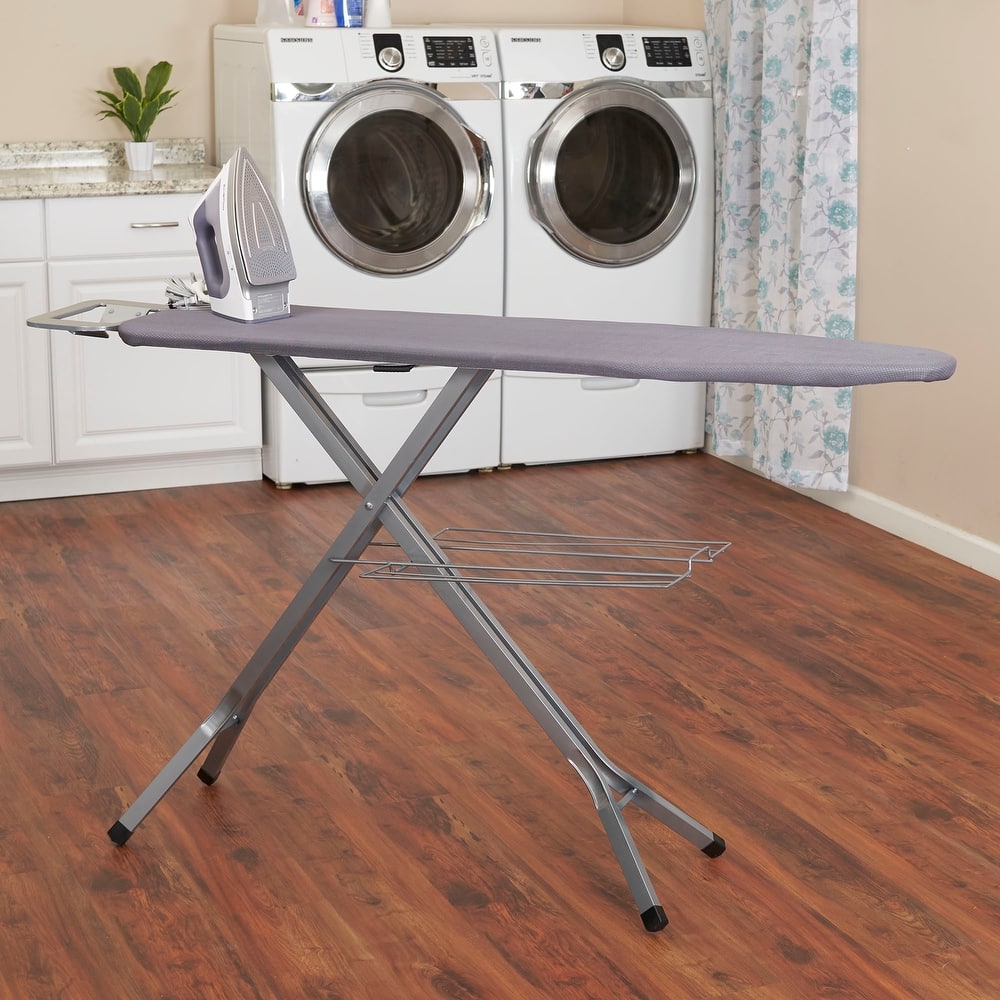 Household Essentials Ironing Board with Mesh Steel Top - 54.0"L x 14.0"W x 41.0"H