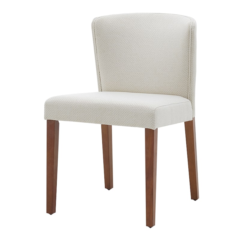 NPD Furniture Albie KD Fabric Dining Side Chair (Set of 2) - Cream