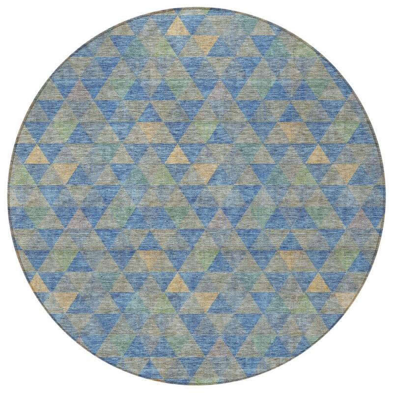 HomeRoots Geometric Transitional Rectangle Outdoor Rug