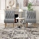 preview thumbnail 5 of 19, Upholstered Accent Lounge Chair for Bedroom Living Room Armless Slipper Chair with Wood Legs