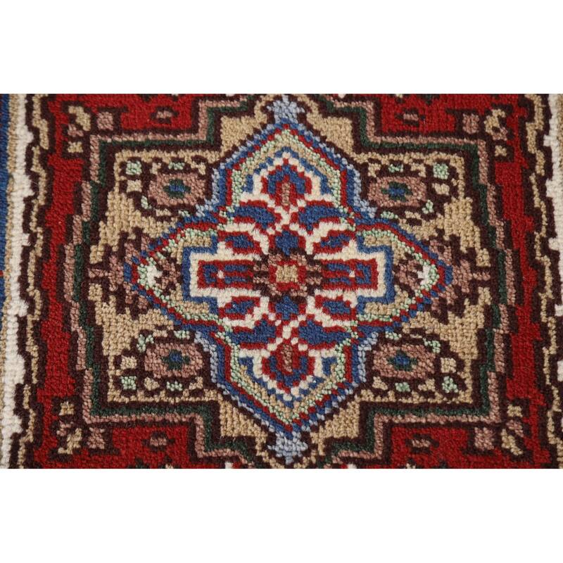 Heriz Serapi Rug Hand-Knotted Oriental Wool Carpet - 2'0"x 3'0"