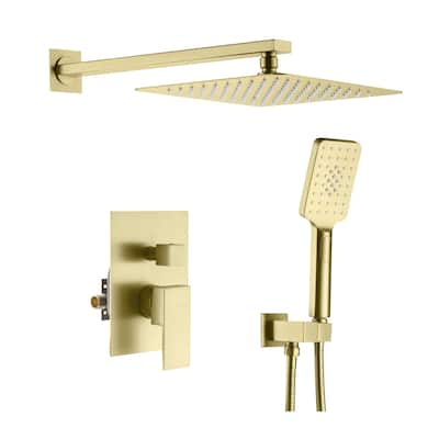 Cube Pressure Balanced 2-Function Shower System with Rough-In Valve