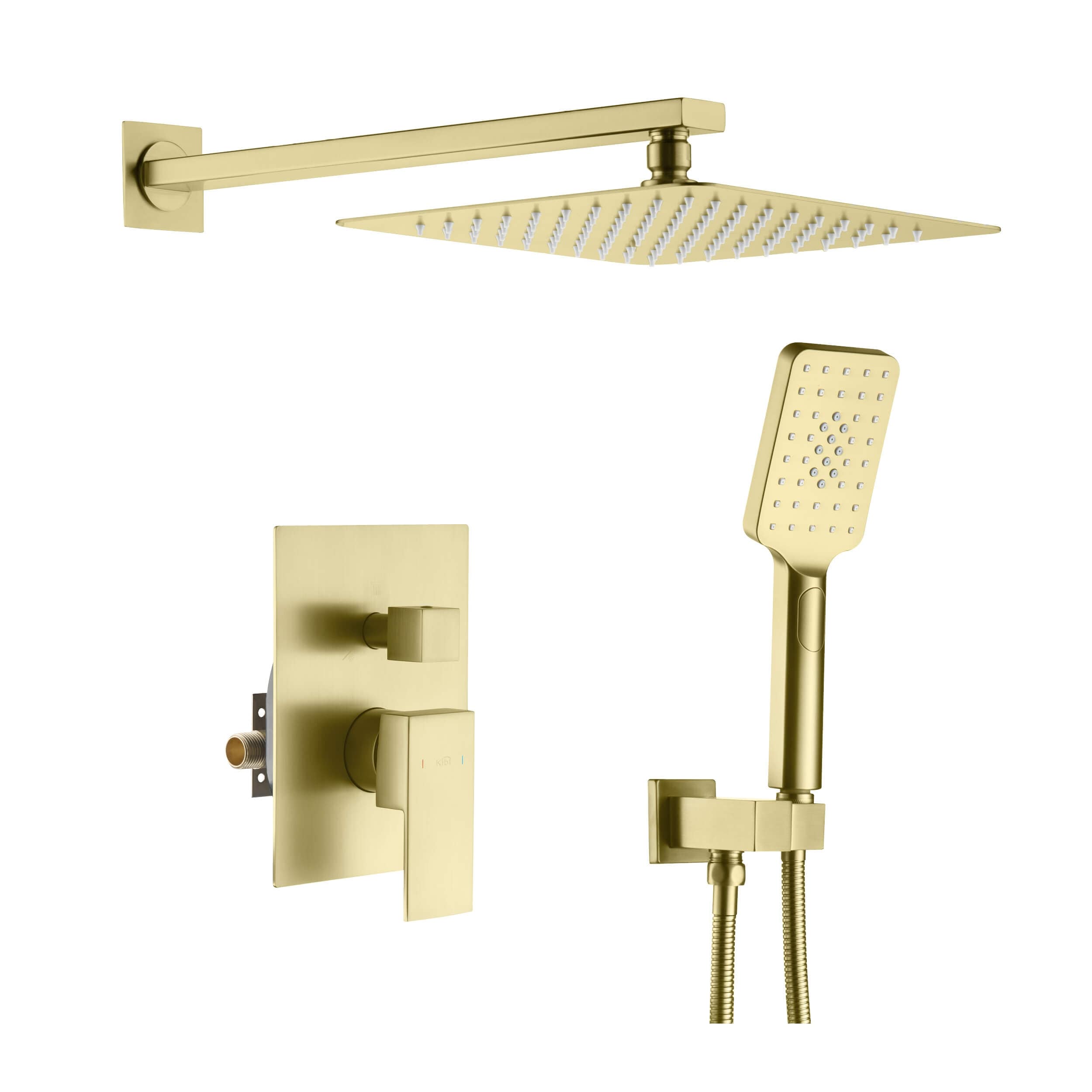 Cube Pressure Balanced 2-Function Shower System with Rough-In Valve