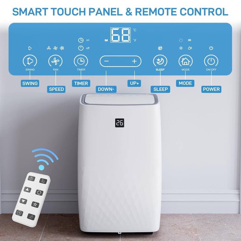 3033 Portable Air Conditioner with Remote Control Bed Bath & Beyond