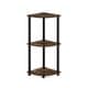 preview thumbnail 1 of 14, Furinno Turn-N-Tube 3-Tier Corner Display Rack Multipurpose Shelving Unit
